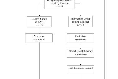Flow chart of the mental health literacy intervention  study (Y-Healthy Life Module)